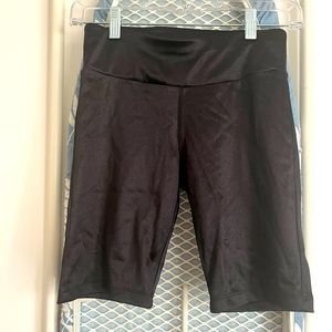 Black Asos shiny bike shorts size 6